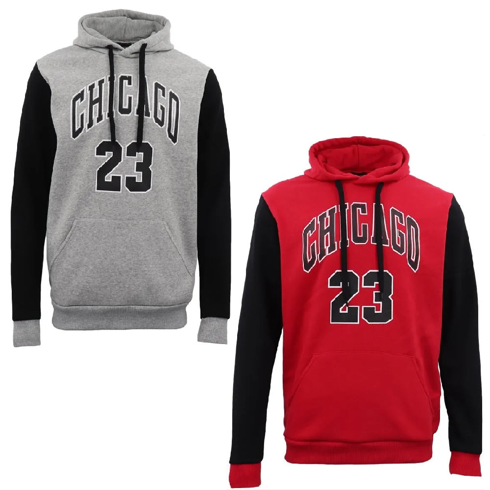 Unisex Chicago Pull Over Hoodies With Kangaroo Pocket